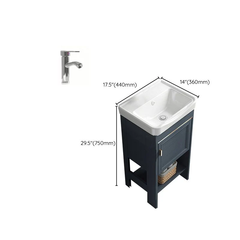 Juego de tocador de baño Glam, grifo independiente incluido, tocador para lavabo de baño Clearhalo