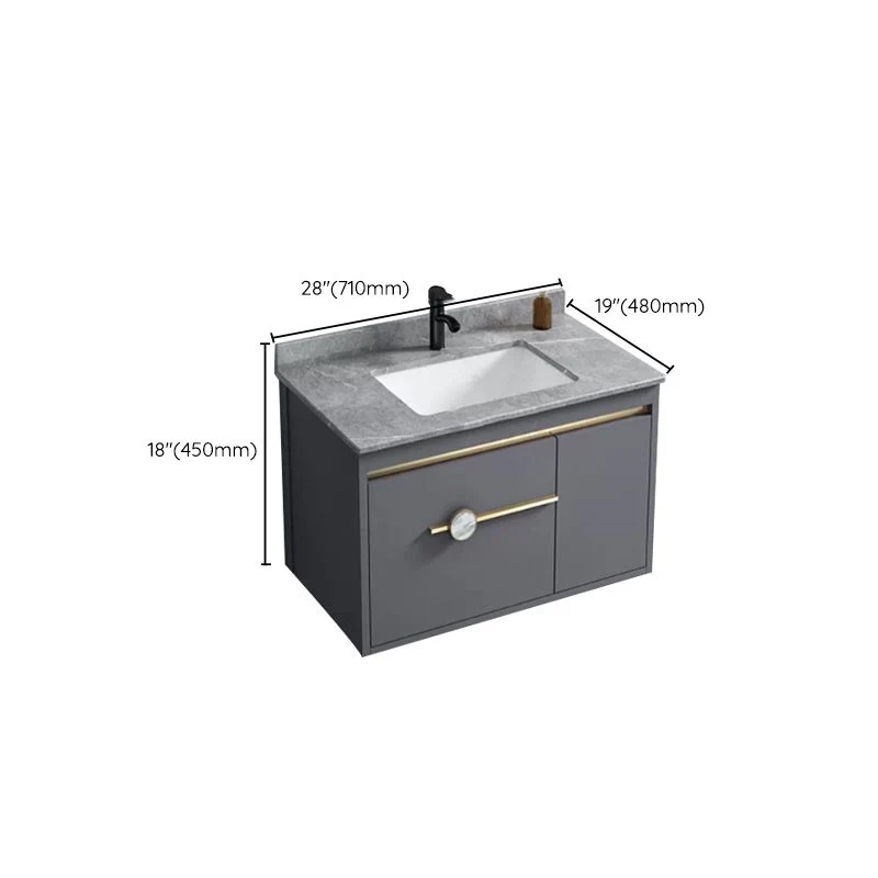 Juego de tocador de baño Glam, grifo de montaje en pared incluido, tocador para lavabo de baño Clearhalo