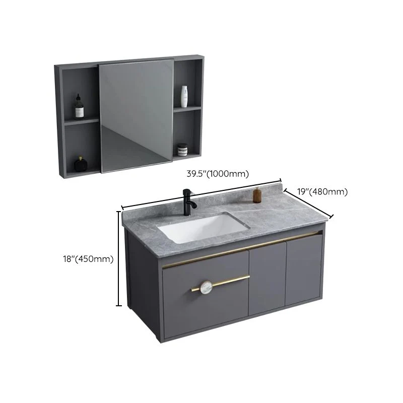 Juego de tocador de baño Glam, grifo de montaje en pared incluido, tocador para lavabo de baño Clearhalo