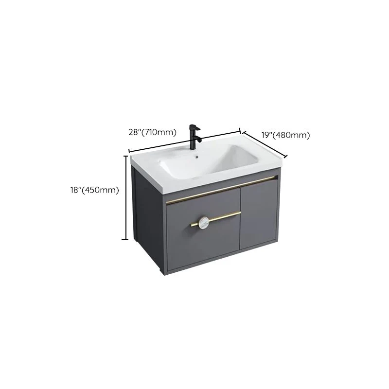 Juego de tocador de baño Glam, grifo de montaje en pared incluido, tocador para lavabo de baño Clearhalo