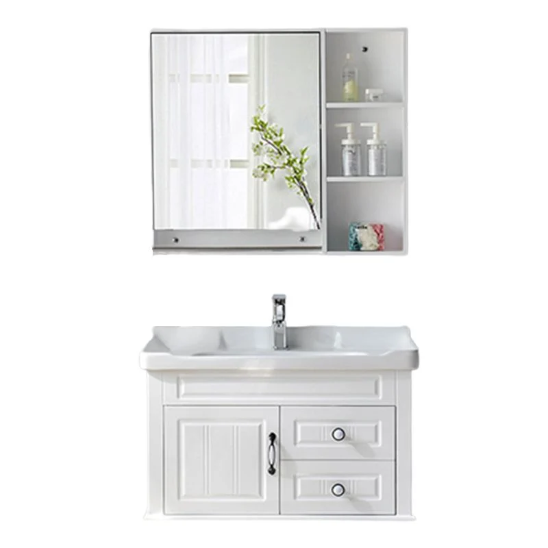 Juego de tocador de baño moderno Juego de tocador de baño independiente de madera Clearhalo