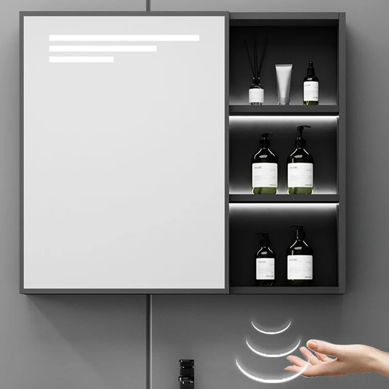 Juego de tocador de baño moderno Tocador de baño de un lavabo de aluminio Clearhalo