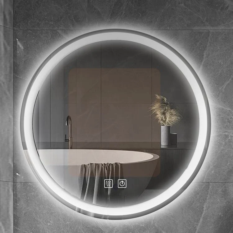 Juego de tocador de montaje en pared ovalado con lavabo individual de cerámica blanca Glam Clearhalo