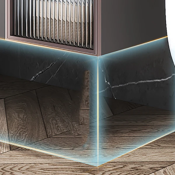 Juego de tocador rectangular, tocador de baño de montaje en pared con lavabo individual y tapa de cerámica moderna Clearhalo