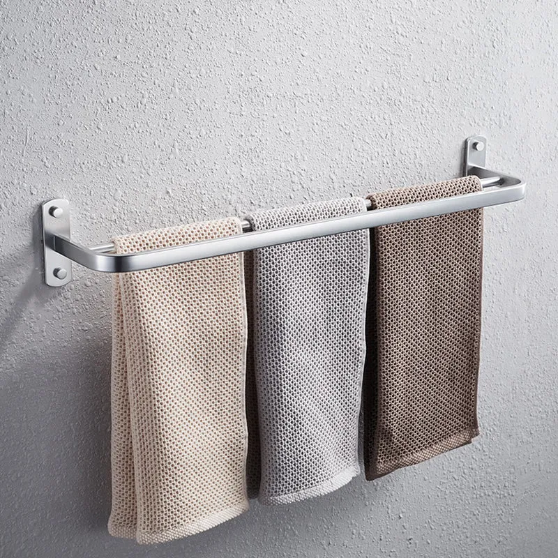 Kit de accesorios de baño con montaje adhesivo de metal, herrajes para baño de 6 piezas Clearhalo