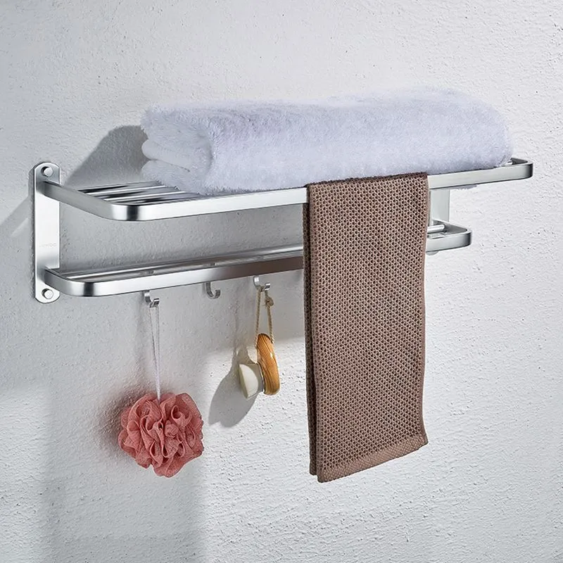 Kit de accesorios de baño con montaje adhesivo de metal, herrajes para baño de 6 piezas Clearhalo