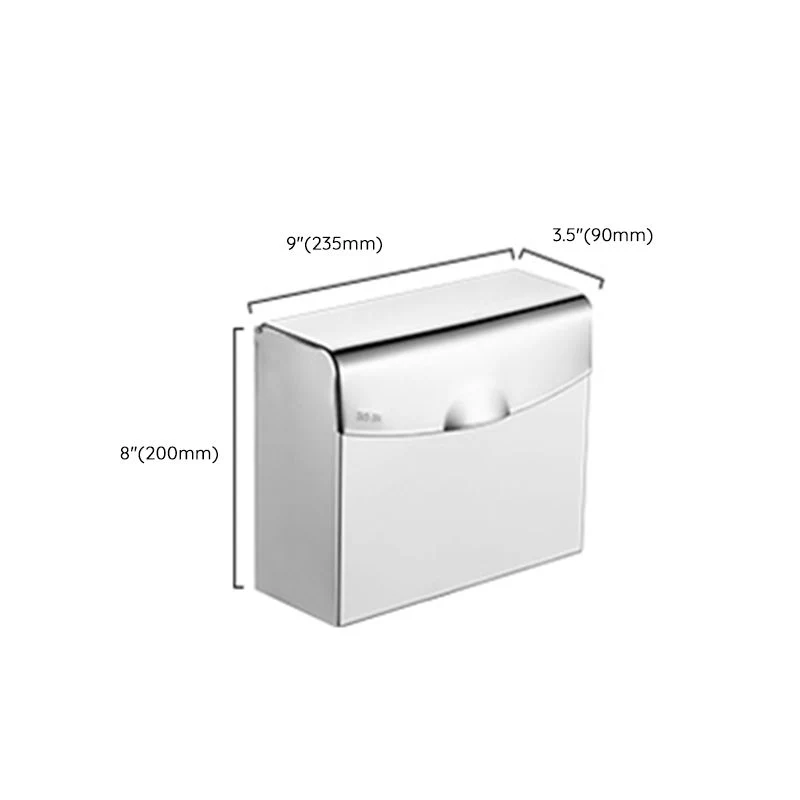 Kit de accesorios de baño con soporte de papel y estante de baño moderno de acero inoxidable Clearhalo