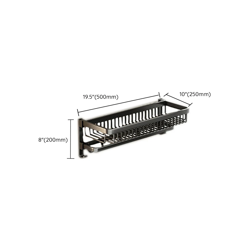 Kit de accesorios de baño moderno, estante de baño negro, juego de accesorios para baño Clearhalo
