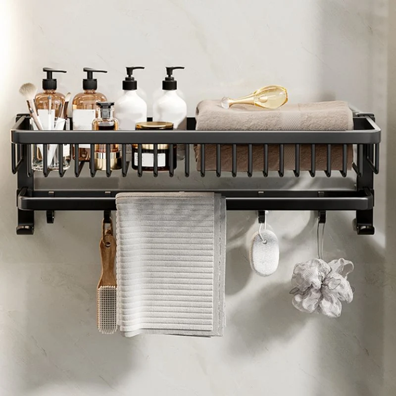 Kit de accesorios de baño moderno, estante de baño negro, juego de accesorios para baño Clearhalo
