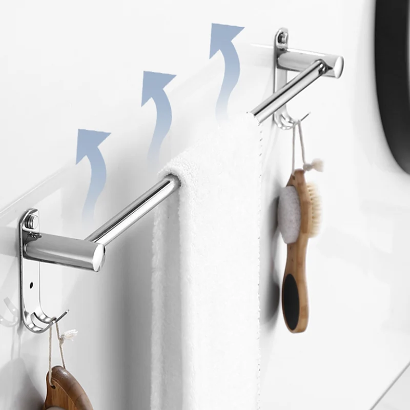 Kit de accesorios de baño moderno, estante de baño de acero inoxidable, juego de baño Clearhalo