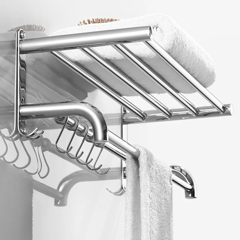 Kit de accesorios de baño moderno, estante de baño de acero inoxidable, juego de baño Clearhalo