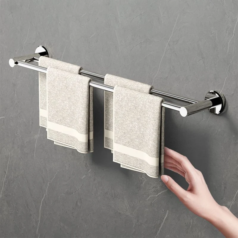 Kit de accesorios de baño moderno, estante de baño, barra de toalla inoxidable, juego de baño de acero Clearhalo