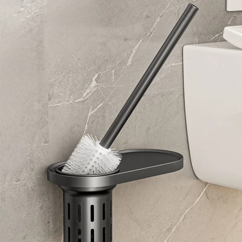 Kit de accesorios de baño moderno, estante para baño, toallero, juego de accesorios de baño gris Clearhalo