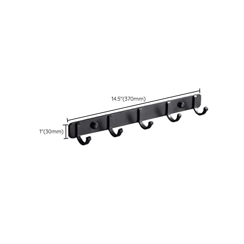 Kit de accesorios de baño moderno, jabonera negra, estante de baño, juego de baño Clearhalo