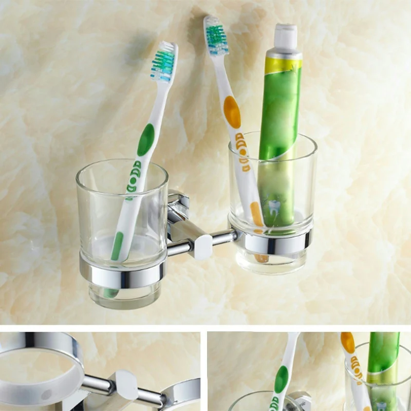 Kit de accesorios de baño moderno, soporte de papel, barra de toalla, juego de baño de acero inoxidable Clearhalo