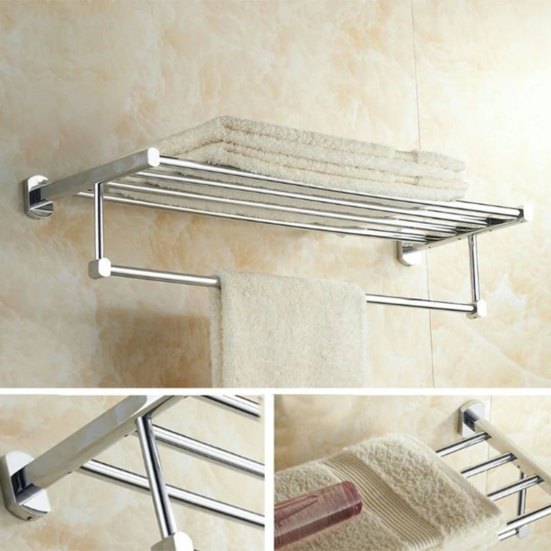 Kit de accesorios de baño moderno, soporte de papel, barra de toalla, juego de baño de acero inoxidable Clearhalo