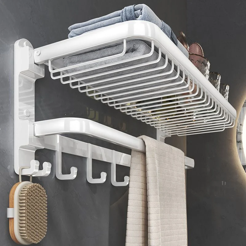 Kit de accesorios de baño moderno, soporte de papel blanco, estante de baño, juego de accesorios para baño Clearhalo