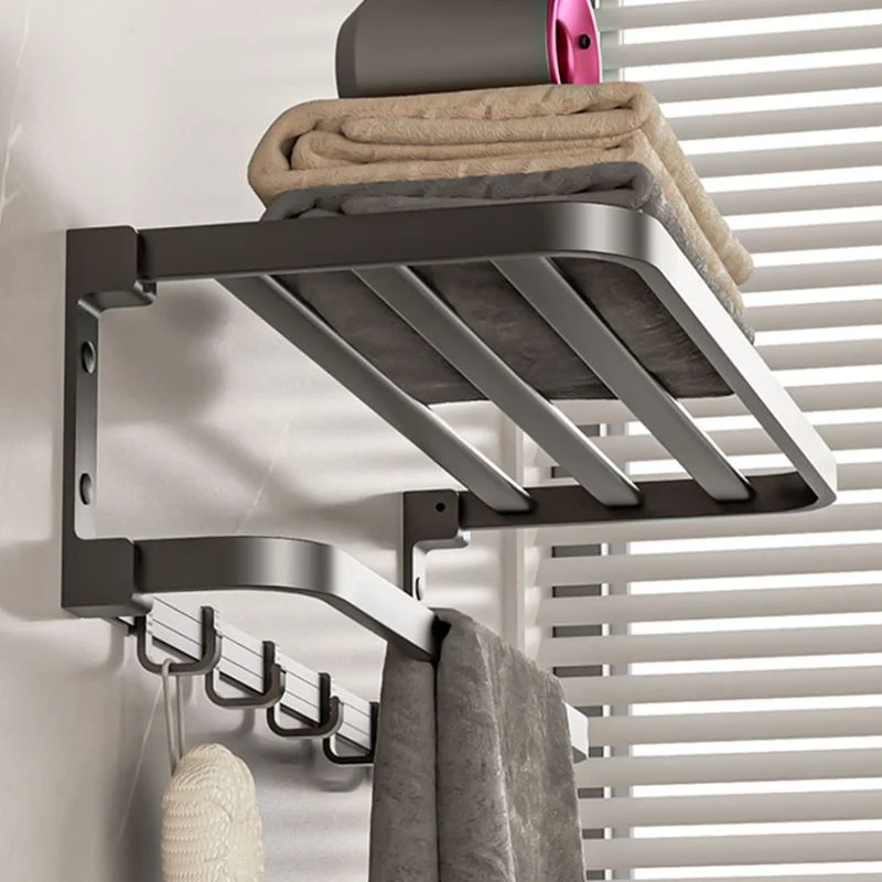 Kit de accesorios de baño moderno, toallero gris, estante de baño, accesorios de baño Clearhalo