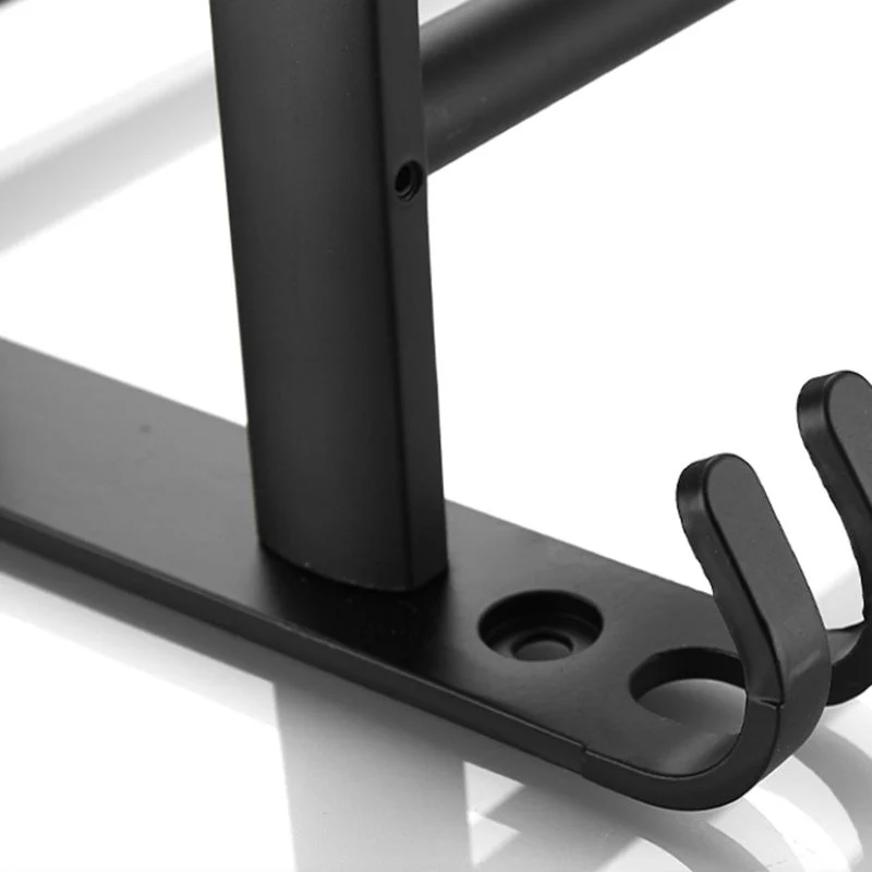 Kit de accesorios de baño negro moderno, soporte de papel, toallero, juego de accesorios para baño Clearhalo