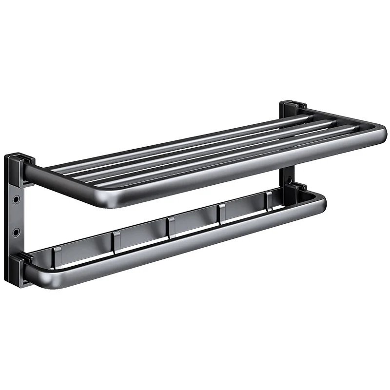 Kit de accesorios de baño negro moderno, toallero, accesorios de baño Clearhalo
