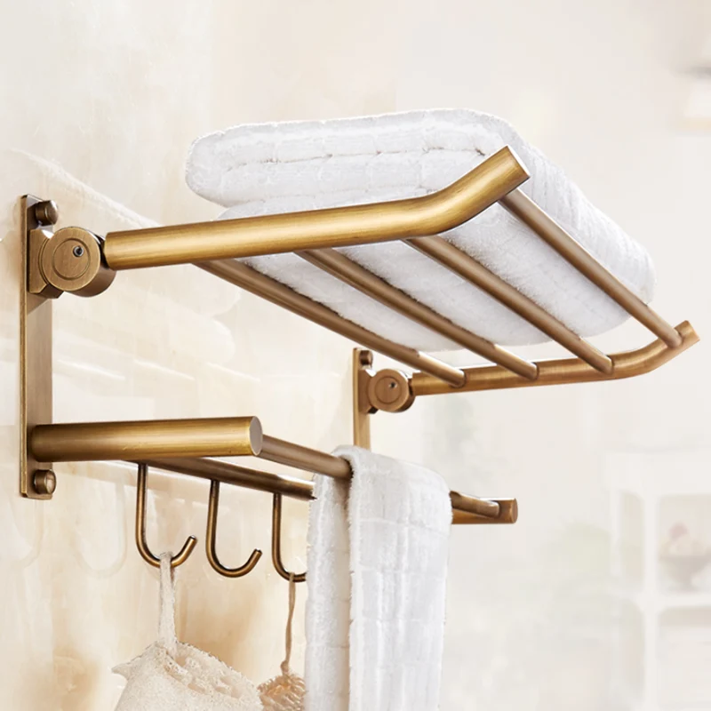 Kit de accesorios de baño tradicional Juego de baño con soporte de papel dorado Clearhalo