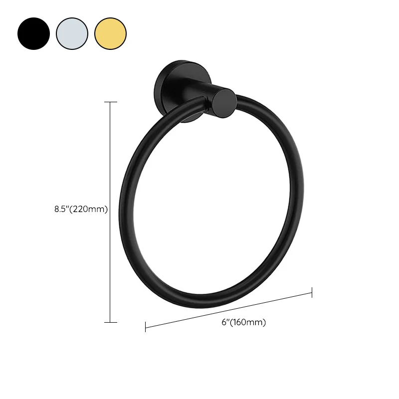 Kit de accesorios de hardware de baño tradicional anillo de toalla/ganchos para bata/barra de toalla Clearhalo