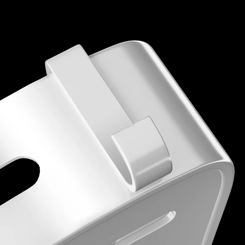 Kit de accesorios para baño rectangular y triangular, estante de baño moderno con acabado blanco Clearhalo