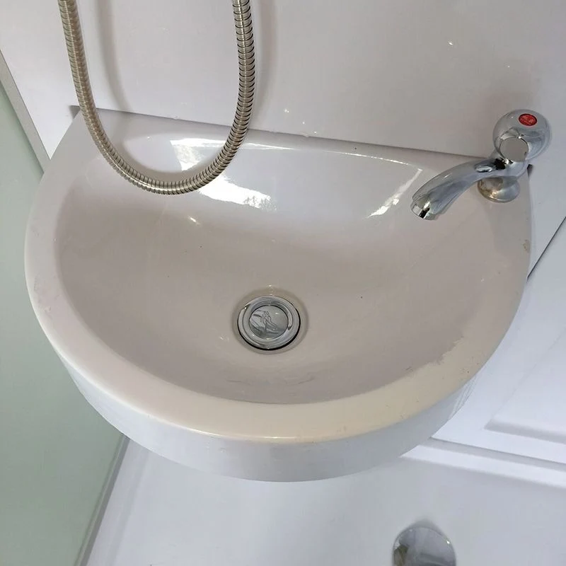 Kit de ducha rectangular de doble deslizamiento Cabina de ducha esmerilada blanca Clearhalo