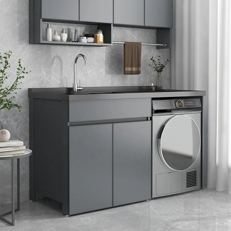 Lavabo independiente moderno incluido, lavabo de baño, tocador con grifo Clearhalo