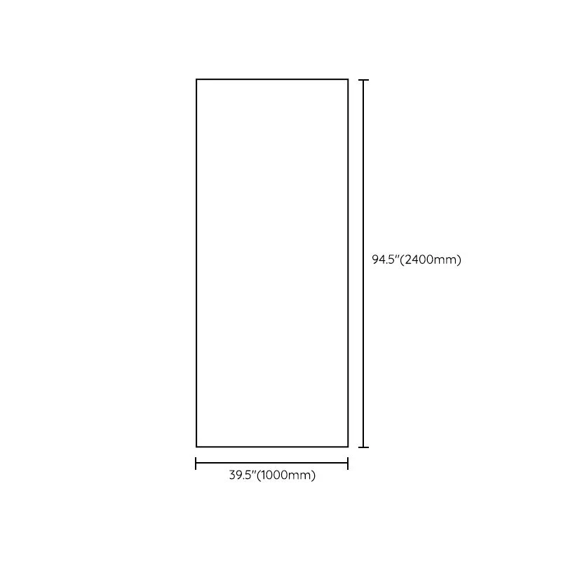 Mampara de baño con partición de vidrio sin marco, panel de vidrio de media partición para baño minimalista Clearhalo
