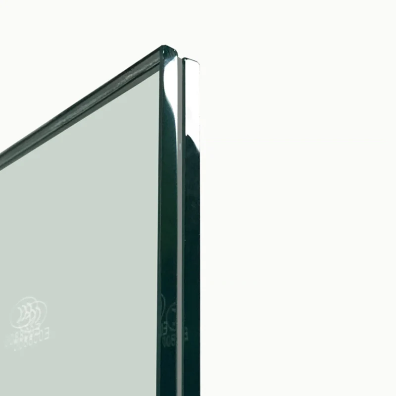 Mampara de baño con partición de vidrio sin marco, panel de vidrio de media partición para baño minimalista Clearhalo