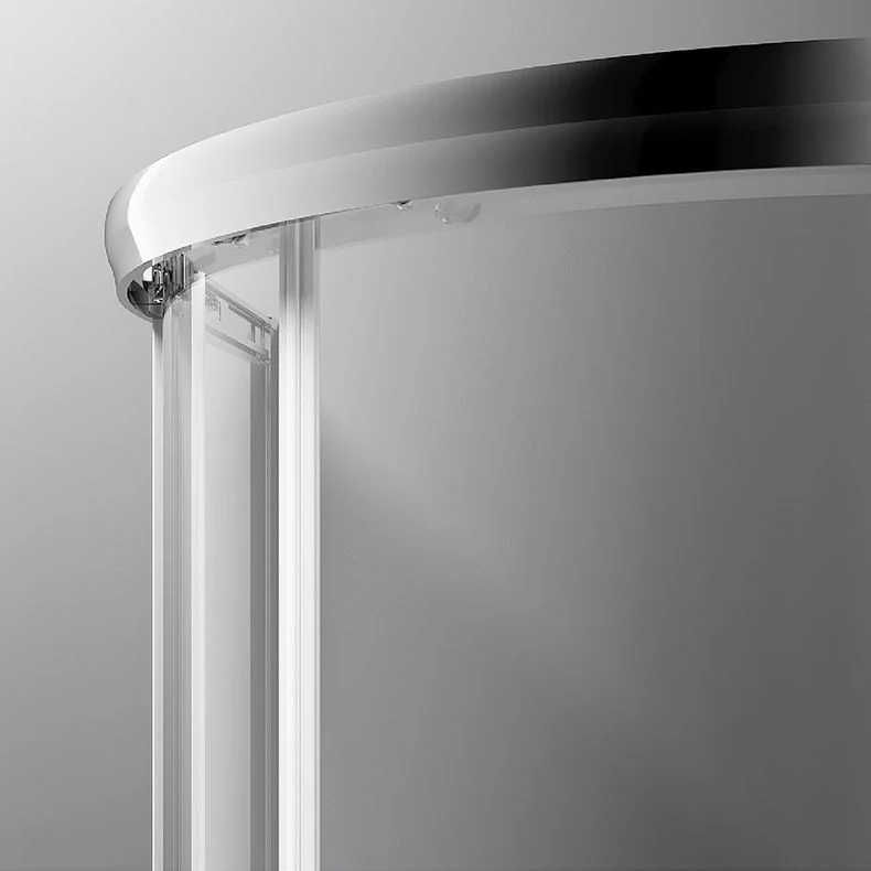 Mampara de ducha de acero inoxidable con doble deslizamiento Mampara de ducha transparente enmarcada Clearhalo