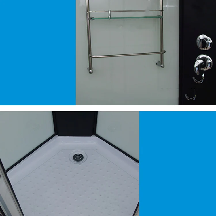 Mampara de ducha corrediza doble de vidrio transparente Mampara de ducha enmarcada de una pieza Clearhalo