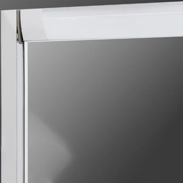 Mampara de ducha deslizante doble enmarcada Mampara de ducha de vidrio templado Clearhalo