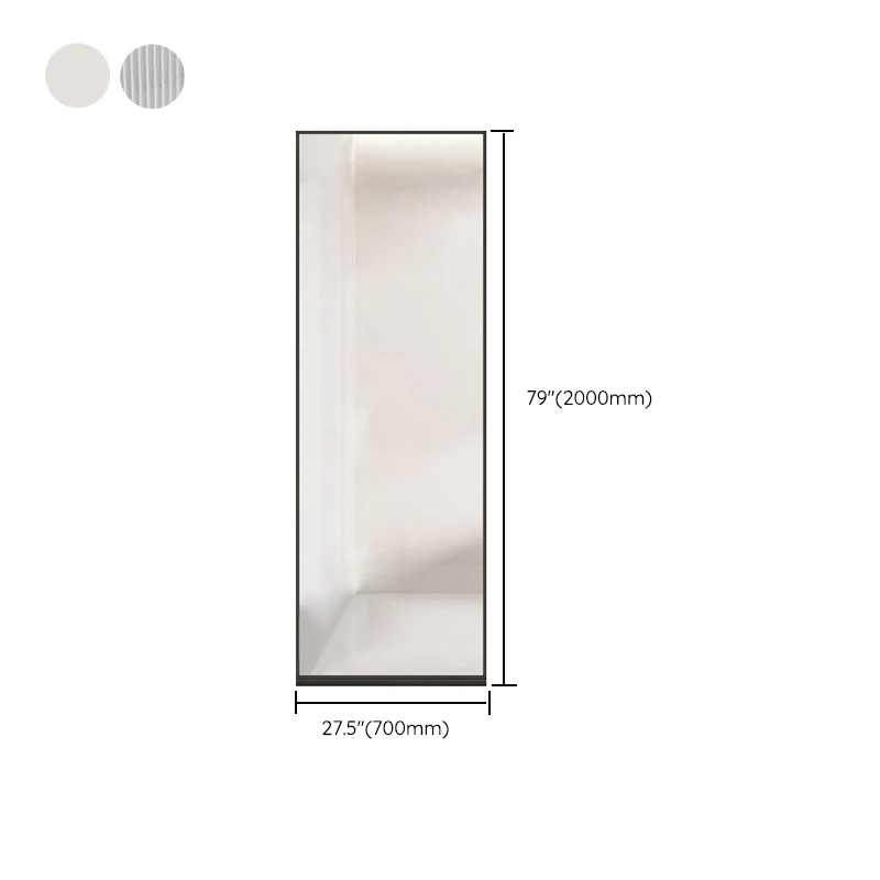 Mampara de ducha fija de marco completo Mampara de ducha de baño de media división Clearhalo