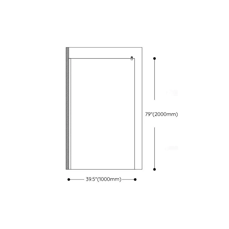Mampara de ducha tipo alcoba transparente de vidrio templado con cabecera Clearhalo