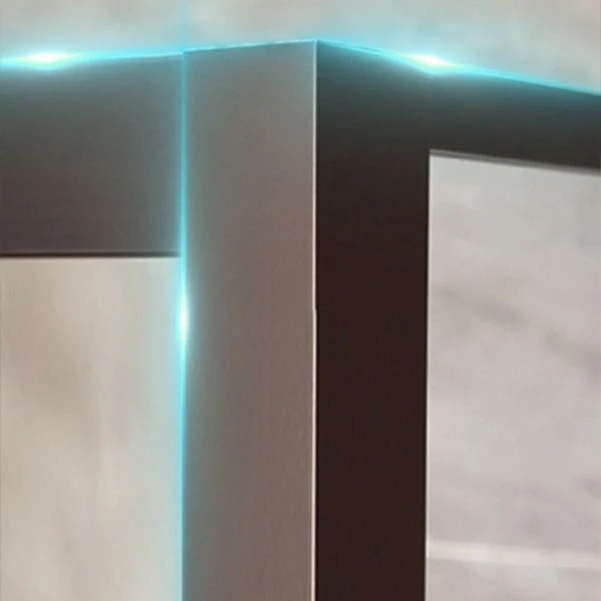 Mampara de ducha de vidrio templado con puerta de ducha corrediza doble semi sin marco Plata Clearhalo