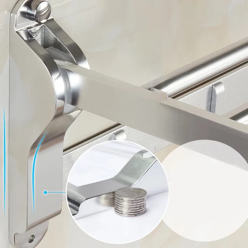 Moderno juego de accesorios de baño de 5/6 piezas con estante para baño/ganchos para bata/barra para toallas Clearhalo