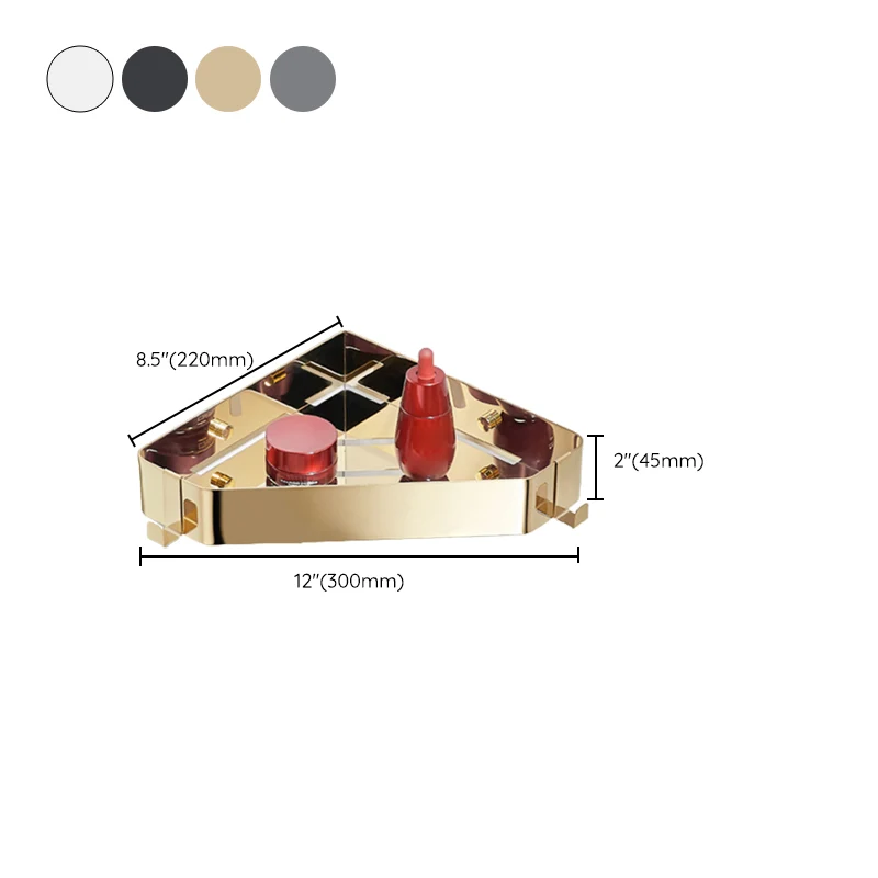 Moderno juego de accesorios para baño de 3 piezas en acero inoxidable, estante para baño Clearhalo