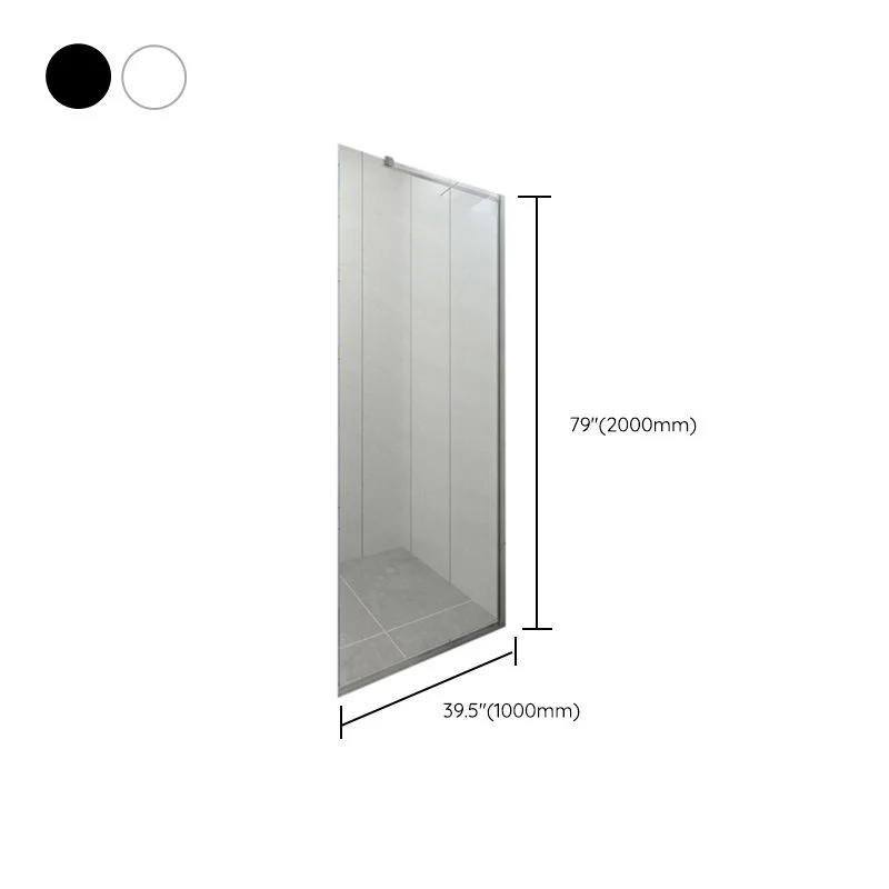 Panel de vidrio fijo transparente sin marco Panel de vidrio fijo resistente rayones Blanco Clearhalo
