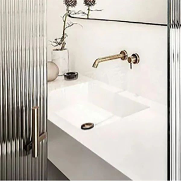 Puerta de baño de ducha doble transparente Puerta de ducha con marco blanco de metal Clearhalo
