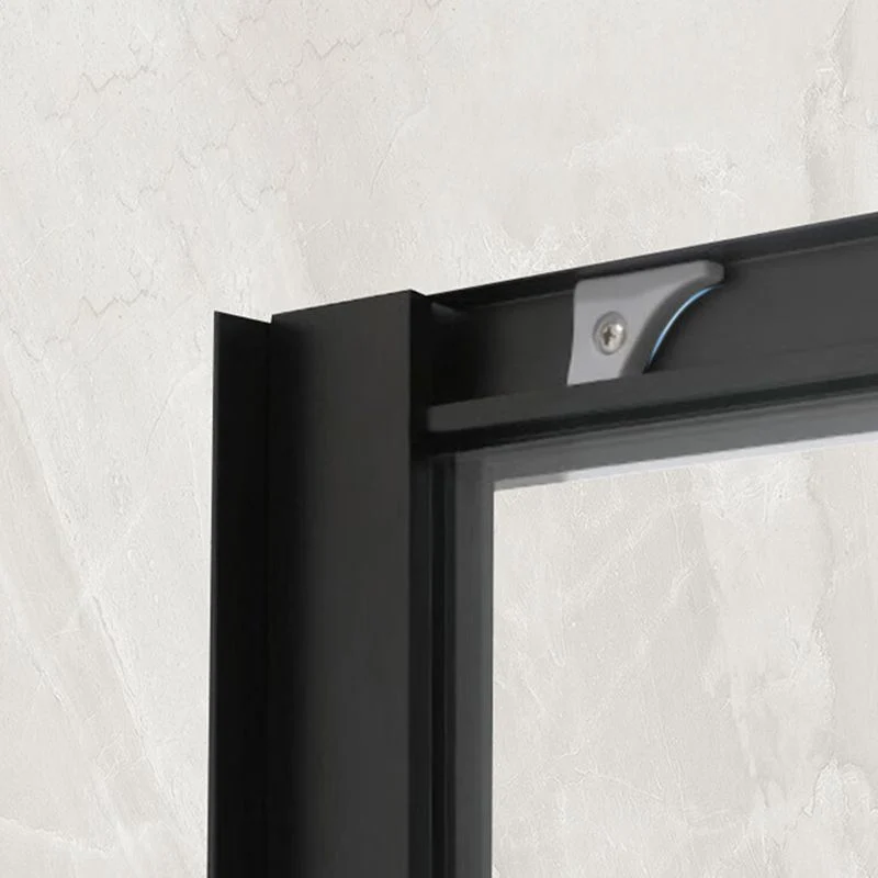 Puerta de baño de ducha Semi-Frameless Puertas de ducha corredizas individuales templadas Plata Clearhalo