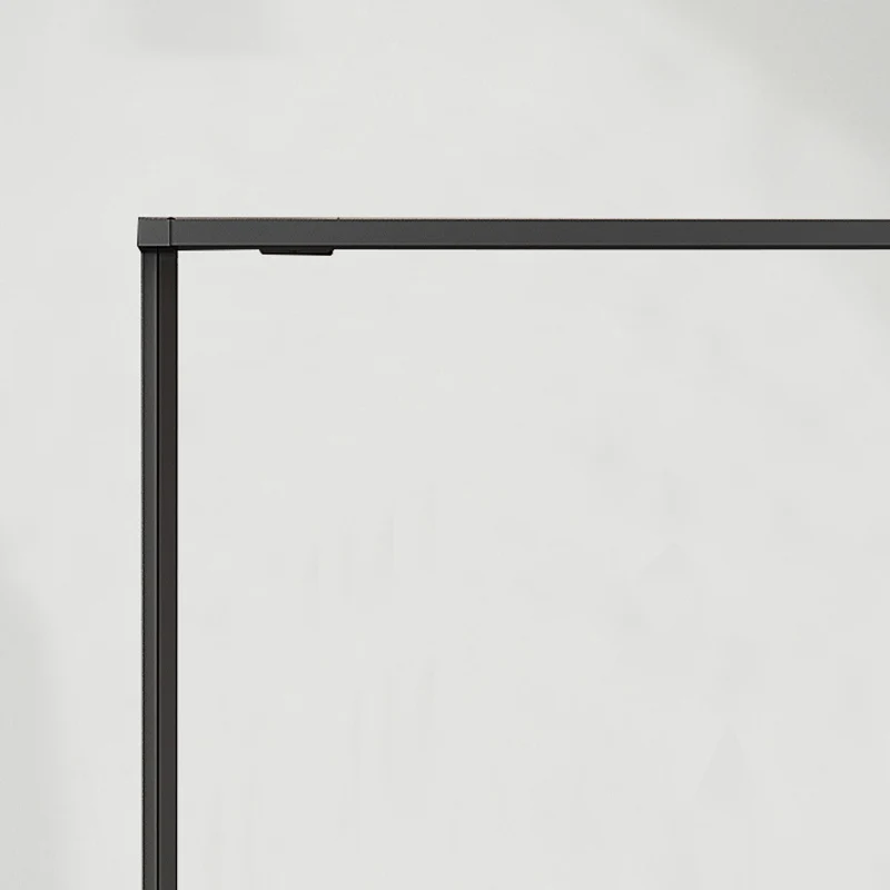 Puerta de baño de ducha transparente Puerta de baño de ducha semi sin marco Plata Clearhalo