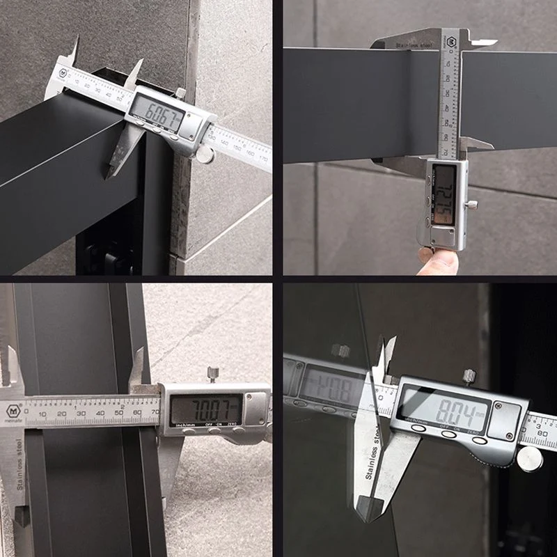 Puerta de baño de vidrio templado, puerta de ducha corrediza doble semi sin marco Plata Clearhalo