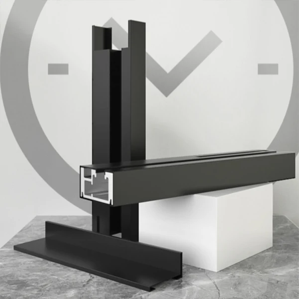 Puerta de ducha de vidrio y metal Puerta de baño negra de ducha simple de una línea Clearhalo