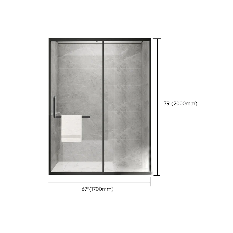 Puerta transparente moderna del baño de la ducha de la ducha de las puertas de la ducha de desplazamiento solas del marco...