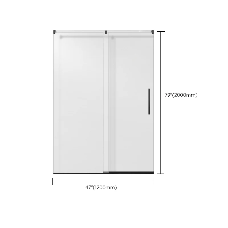 Puertas de ducha transparentes resistentes los arañazos Puerta de baño con ducha con bisagras Clearhalo