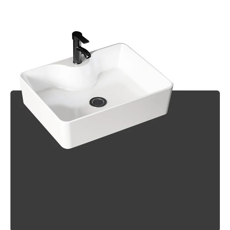 Tocador de baño independiente Tocador de lavabo de baño contemporáneo de metal Clearhalo