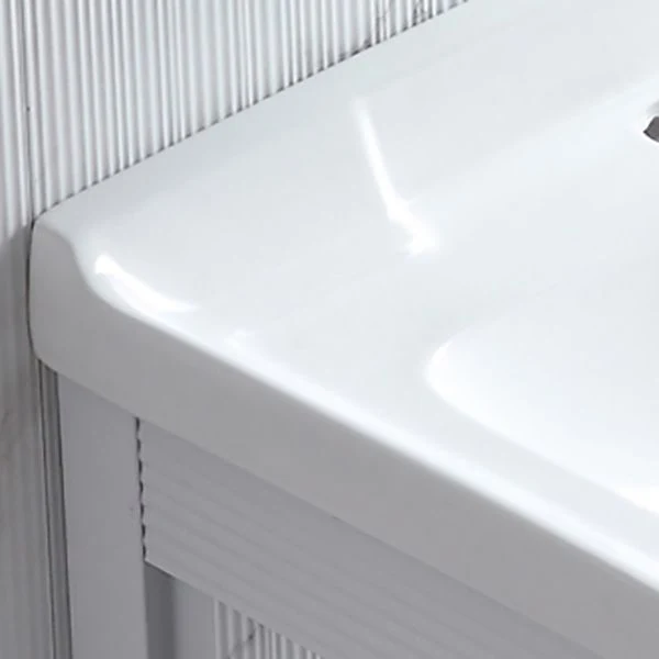 Tocador de baño independiente Tocador moderno con lavabo de un solo lavabo Clearhalo