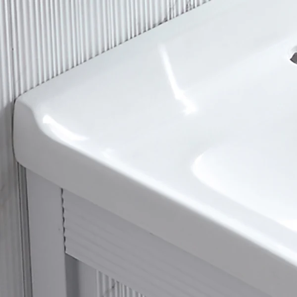 Tocador de baño independiente Tocador moderno con lavabo de un solo lavabo Clearhalo